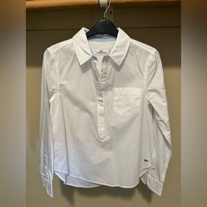 Vineyard Vines Women's White Button Down Shirt